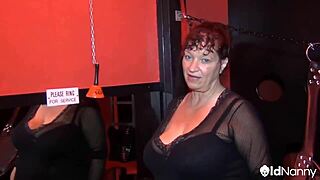 Busty Kim enjoys doggy style with big Johnny in this BBW scene.