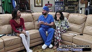 yo, check dr tampa doing solana's 1st gyno exam backstage