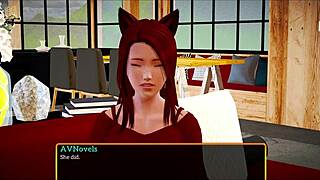 Redhead With Big Tits Plays Game And Shows Ass. Big Ass On Display.