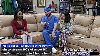 yo, check dr tampa doing solana's 1st gyno exam backstage