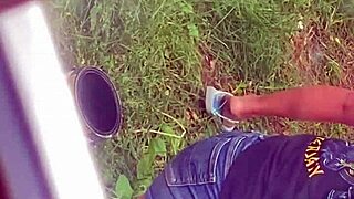 Hot stepmom bending over in hidden candid moment