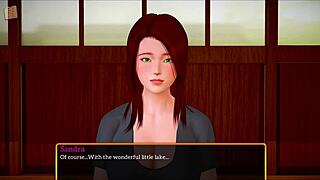 Redhead With Big Tits Plays Game And Shows Ass. Big Ass On Display.