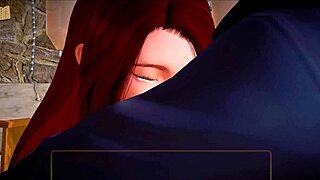 Redhead With Big Tits Plays Game And Shows Ass. Big Ass On Display.