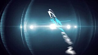 Redhead babe masturbates intensely in dark stairwell