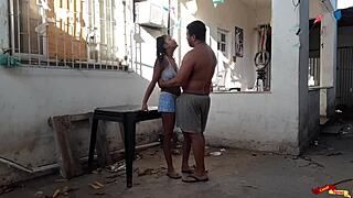 Man, I’m fudendo no quintal with the babysitter, rough anal with this skinny Latina teen 18+. It’s wild out here!