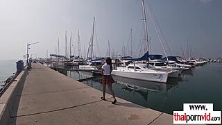 I fucked the amateur Thai teen in her sexy uniform, her small tits bouncing in doggystyle