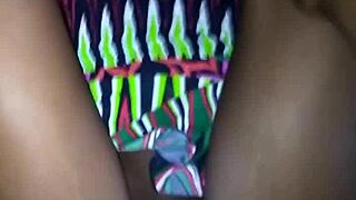 Creamy pussy slut takes monster black cock cum