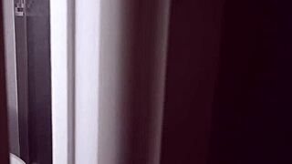 I caught him spying on me in shower, oops sorry!