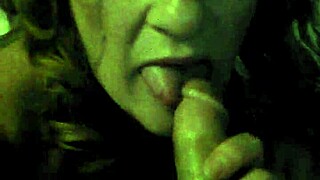 A Milf Performs Oral in Point of View Style.