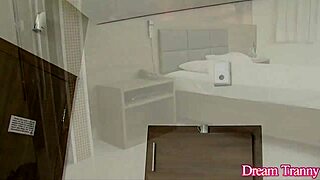 tasting deborah mastronelly's shemale cock before bareback anal