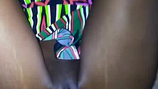 Creamy pussy slut takes monster black cock cum