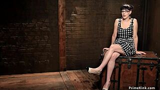 this lezdom is toying ebony and brunette slaves roughly