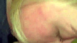 Blowjob close up turns sloppy with lots of spit. The pretty slave gags under intense face fucking.