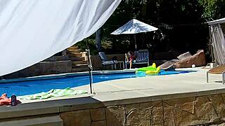 i can’t believe how lexi bloom, super cute coed, got tied up, fucked hard by that big cock, and took a cum facial by the pool!