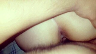 My gym partner's tight pussy gets bent over for doggystyle.