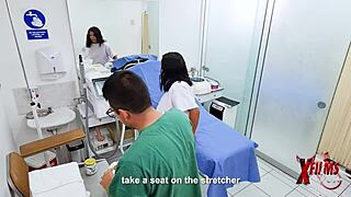 Curious gynecologist explores a stunning Peruvian milf's wild desires