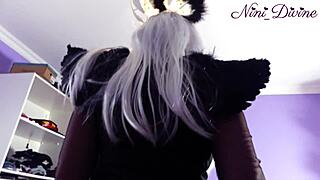 The big ass fallen angel arrives on halloween to fuck hard.