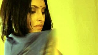 Indian Brunette Strips, Dances Erotically
