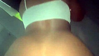 Nympho ebony fucks big black cock on sofa