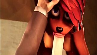 toy freddy in lesbian anal fucking and blowjob