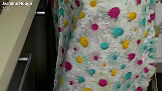 Housewife Goes Crazy In Kitchen