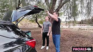 Vanessa Marie's face used as outdoor cum dump