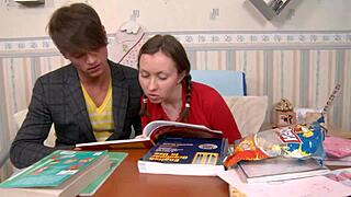 18 teen Bridgette Vericheva gets tight asshole stretched by monster dong