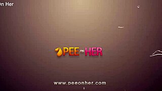 Filthy blonde drenched in golden pee! Piss fuck with cum in mouth!