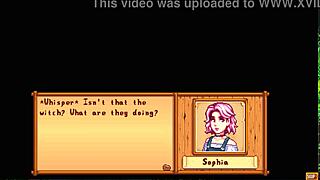 Bold Title Case: Xtardew Valley Sophia Voyeur Event with Futanari Lesbian Game Action