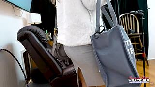 Ginger tattooed hottie parker skyes sucks cock and gets banged in casting