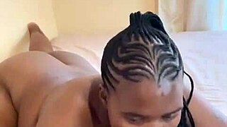 i'm watchin this hot ebony babe playin with her huge drippin pussy all by herself