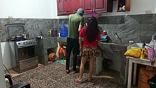 Perverted Neighbor Shows Everything While He Is There