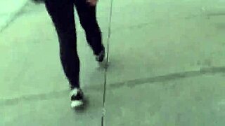 short girl's phat ass hidden in candid view