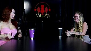 Neighbors Complain About Noise While She Talks Dirty And Cums With Boss In Sheer Red