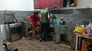 Perverted Neighbor Shows Everything While He Is There