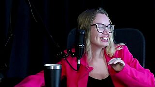 Neighbors Complain About Noise While She Talks Dirty And Cums With Boss In Sheer Red