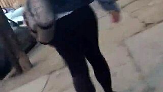 short girl's phat ass hidden in candid view