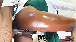 I needed a quick ride with my school friend’s cock