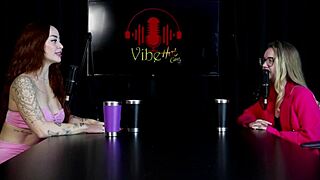 Neighbors Complain About Noise While She Talks Dirty And Cums With Boss In Sheer Red