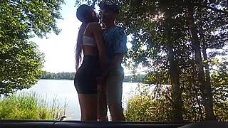We Got Out Into Nature And Had Great Sex On The Shore Of The Lake!