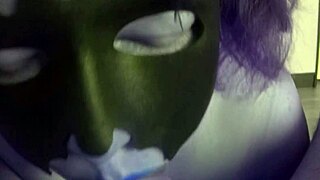 helgafoxxy's blowjob fetish with big tits and color madness