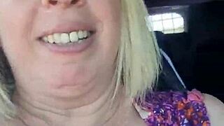 why are you flashing that truck driver? show me more.