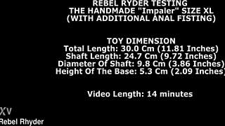 i'm getting wrecked by a monster dildo and anal fisting now