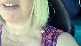 why are you flashing that truck driver? show me more.