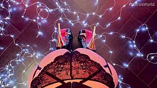 Cute Redhead Teen 18+ Kaira Love Gives Blowjob In Heels And Lingerie