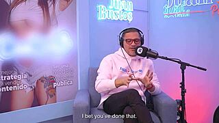 Latina kaorianya multi-orgasmic cosplay model rides fuck machine on juan bustos podcast