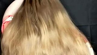 i came on my stepmom's hair and she didn't mind. close-up homemade moment