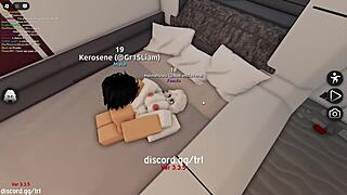 Horny man fucks and creampies me in Roblox condo game