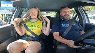 Argentina's most beautiful transexual causes chaos on Buenos Aires streets