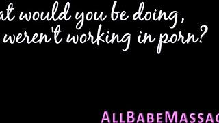 redhead backstage massage with big tits tease